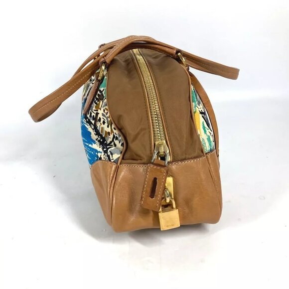 PRADA BR2524 triangle logo plate Venice Hand Bag Shoulder Bag - Picture 14 of 16